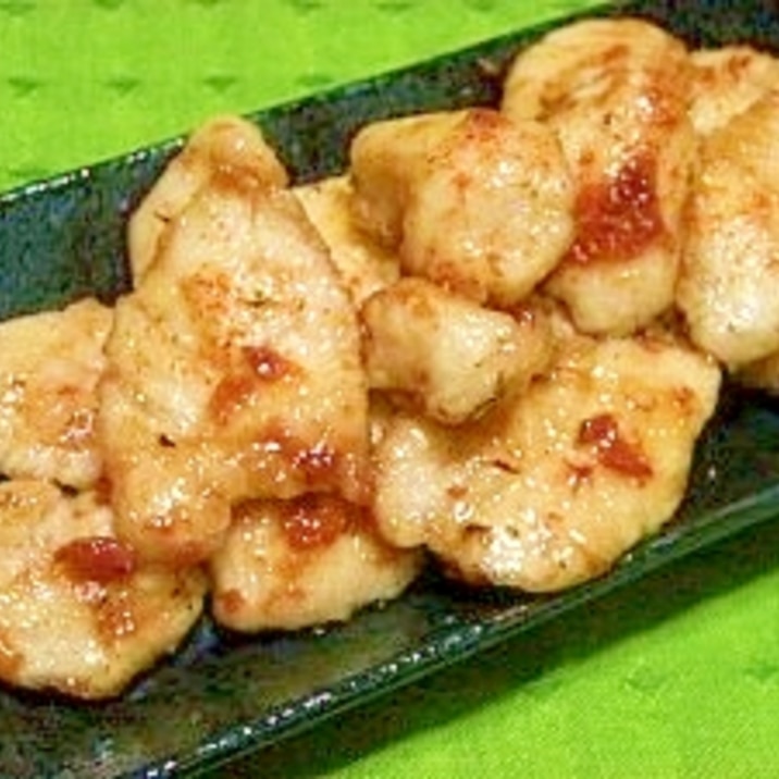 鶏ササミの梅醤油ソテー